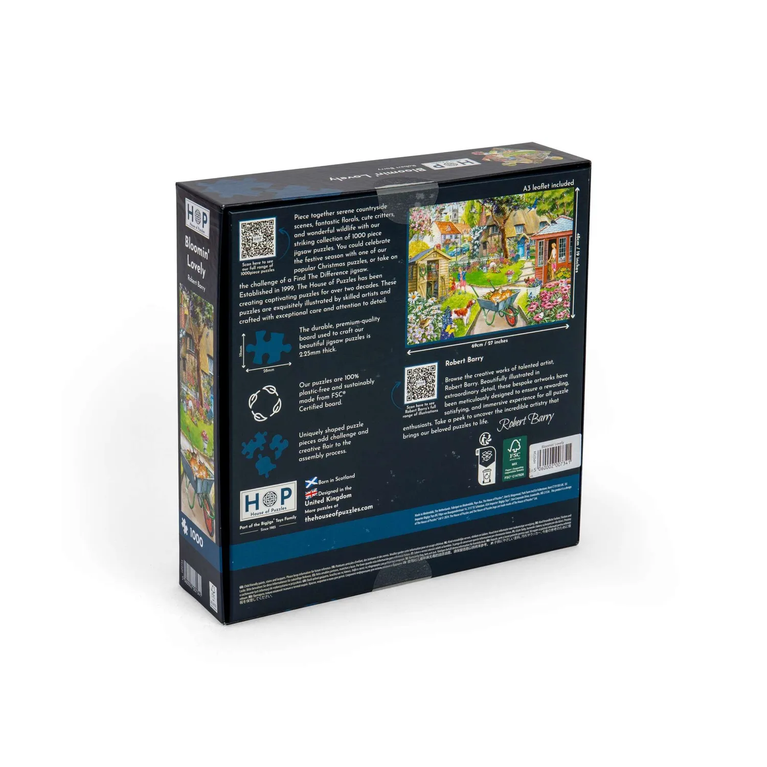 House of Puzzles Bloomin' Lovely puslespil 1000 brikker blomster