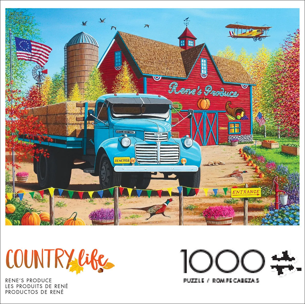 Buffalo Games Country Life Renes Produce puslespil 1000 brikker lade