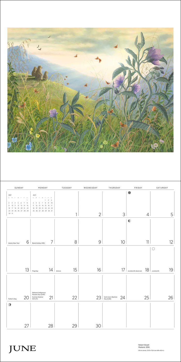Pomegranate Spirit Robert Bissell vægkalender 2027 bjørne