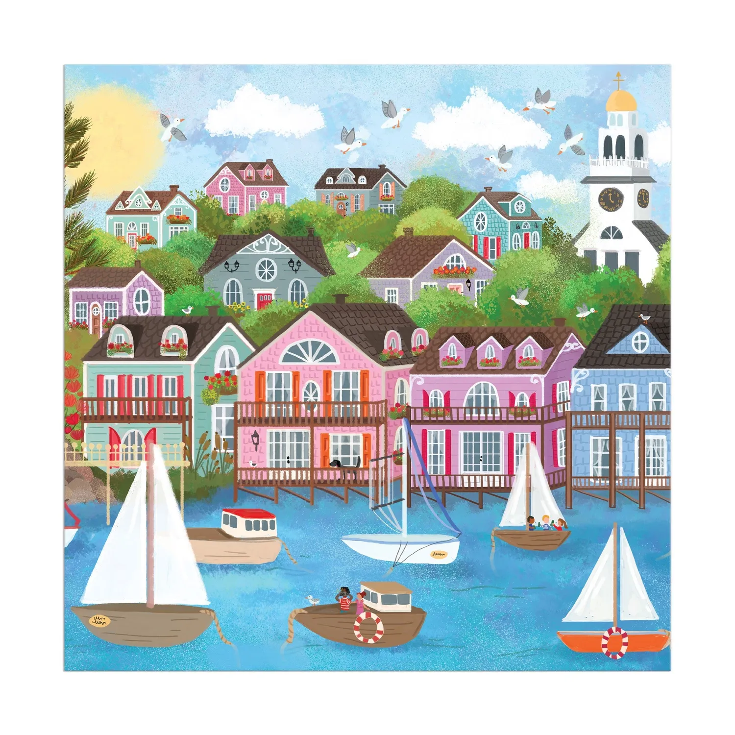 Good Puzzle Co. Joy Laforme Harbor by the Sea 300 brikker puslespil