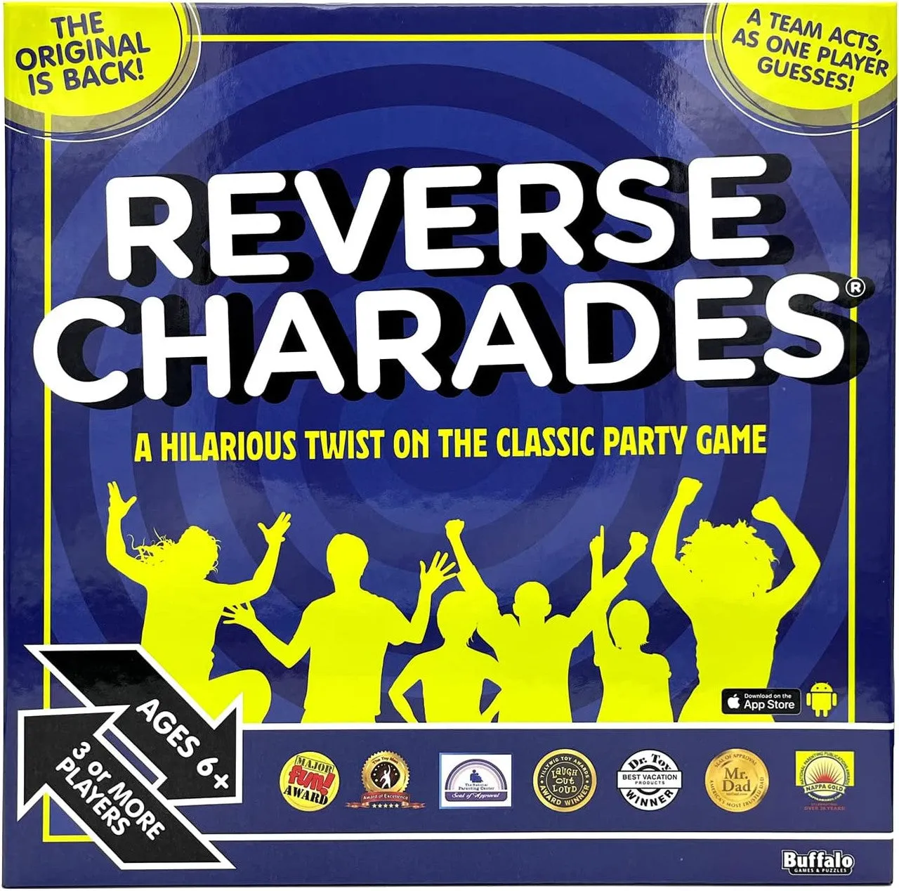 Buffalo Games Reverse Charades selskabsspil med 300 kort