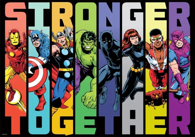 Buffalo Games Marvel Stronger Together puslespil 300 brikker large