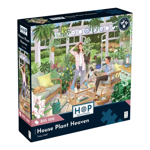 House of Puzzles BIG 500 House Plant Heaven puslespil planter