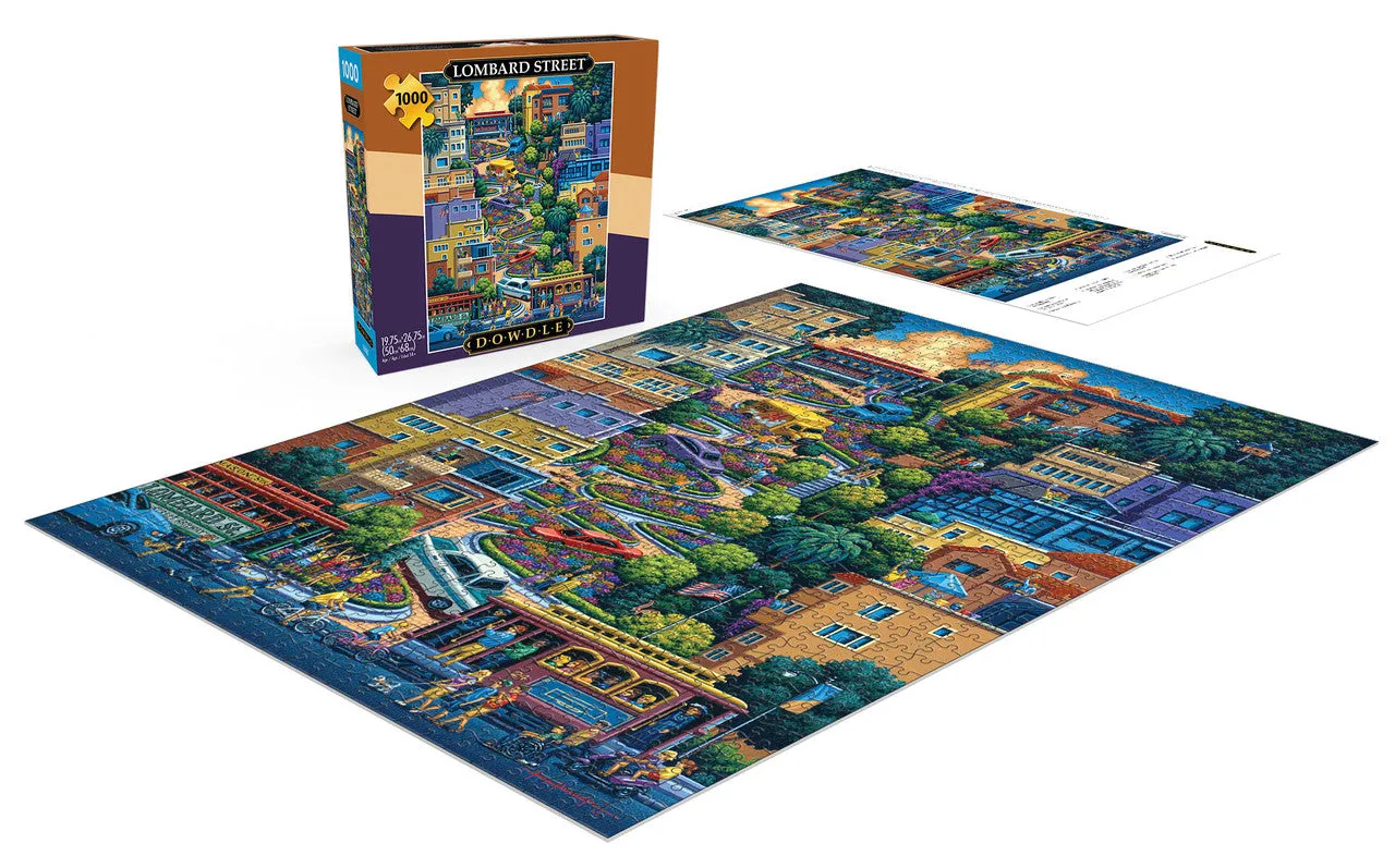 Buffalo Games Eric Dowdle Lombard Street puslespil 1000 brikker by