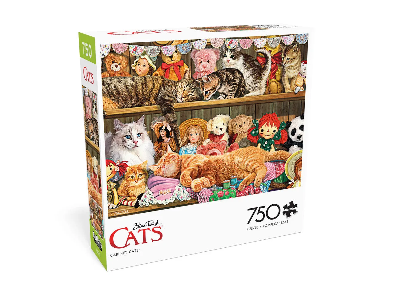 Buffalo Games Cabinet Cats puslespil 750 brikker katte