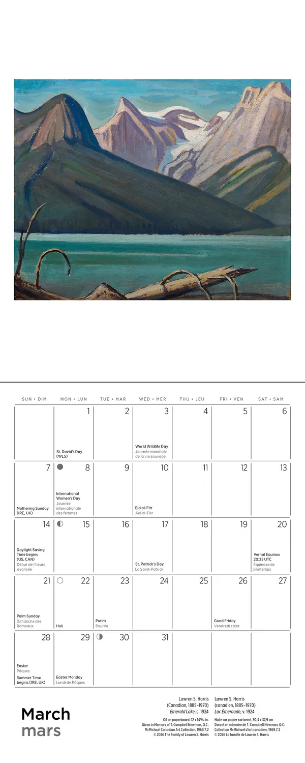 Pomegranate Group of Seven 2027 minikalender canadisk kunst