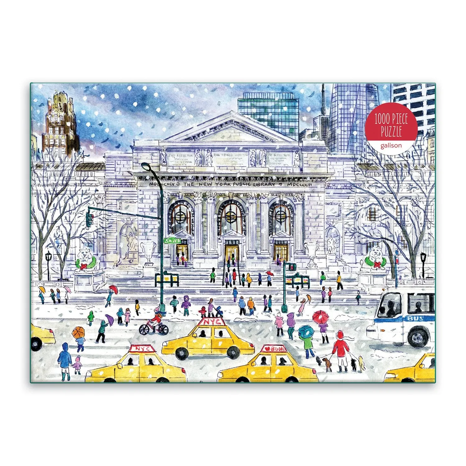 Galison Storrings New York Public Library puslespil 1000 brikker jul