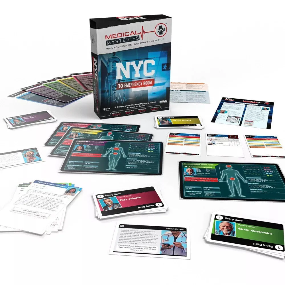 Buffalo Games Medical Mysteries kortspil NYC Emergency