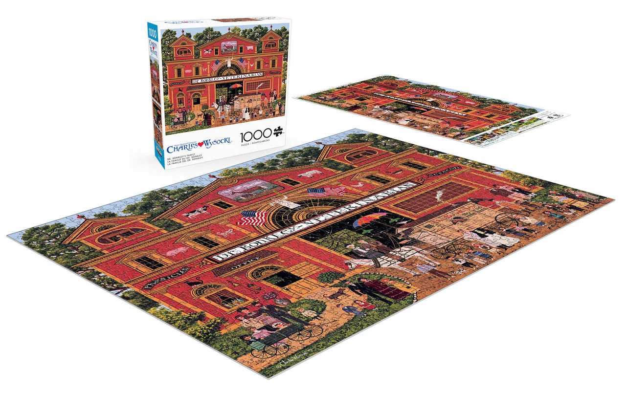 Buffalo Games Charles Wysocki Dr. Bonkley puslespil 1000 brikker gård