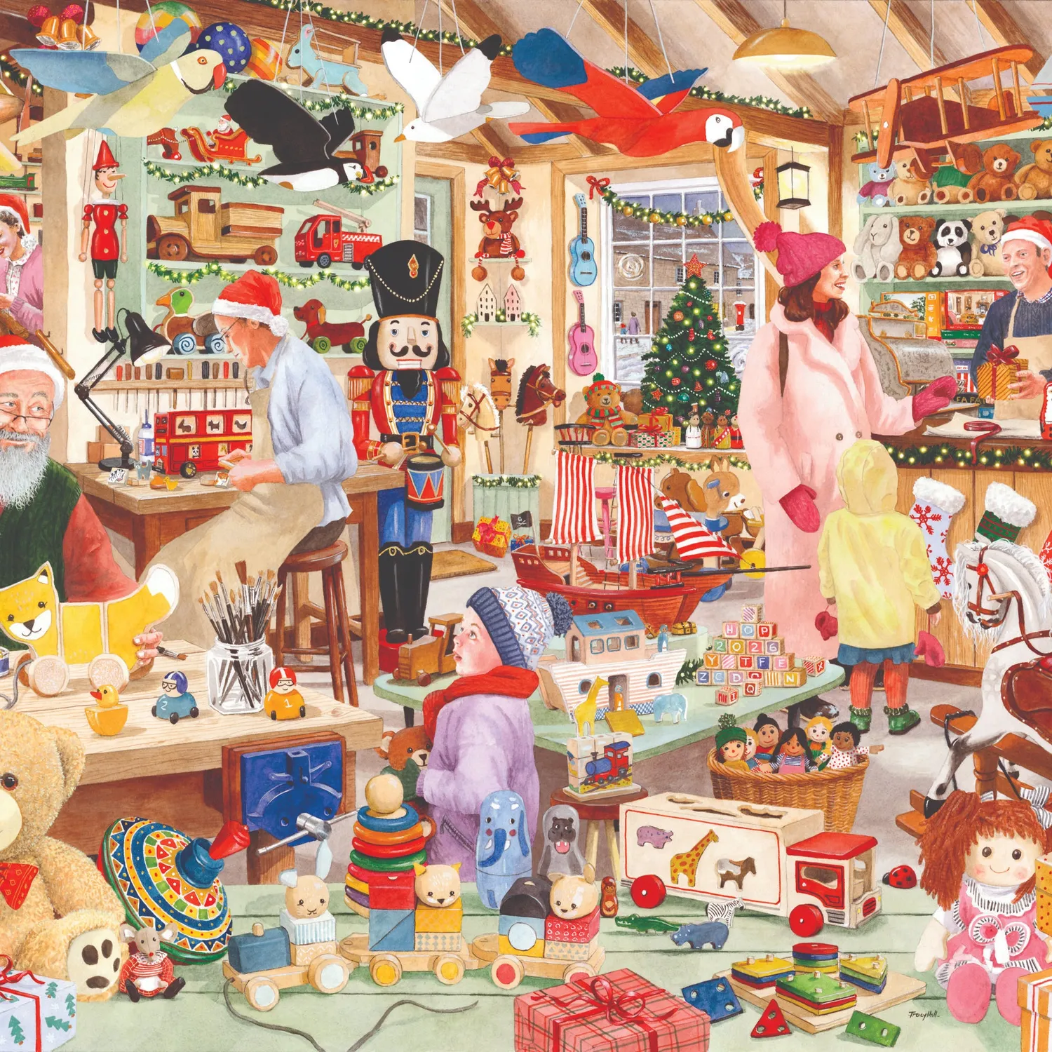 House of Puzzles No.22 Toymaker's Workshop puslespil 500 brikker jul