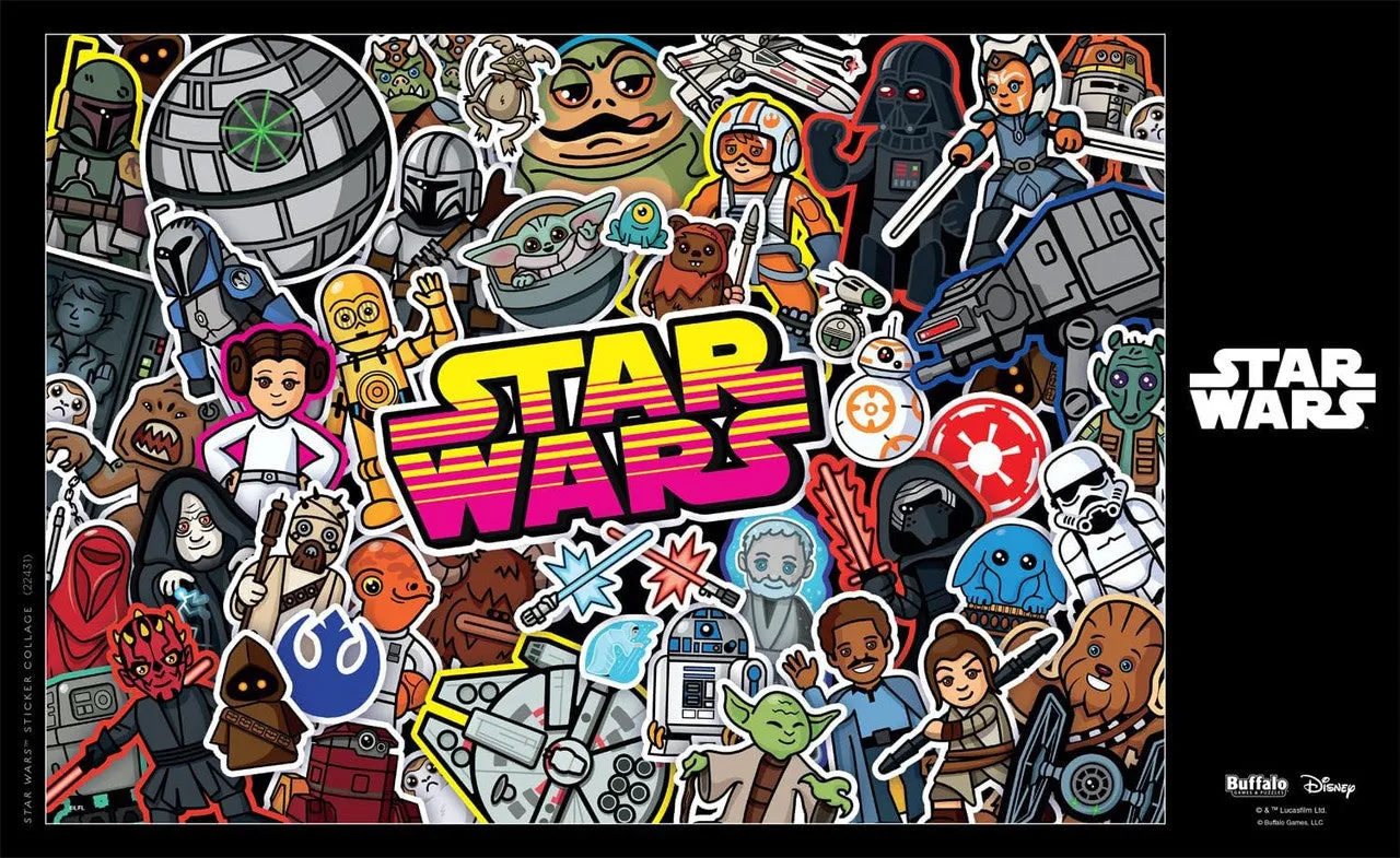 Buffalo Games Star Wars Sticker Collage puslespil 300 store brikker