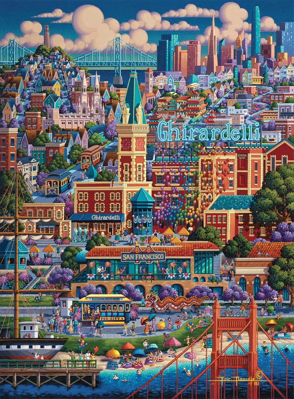 Buffalo Games Eric Dowdle City By The Bay puslespil 1000 brikker