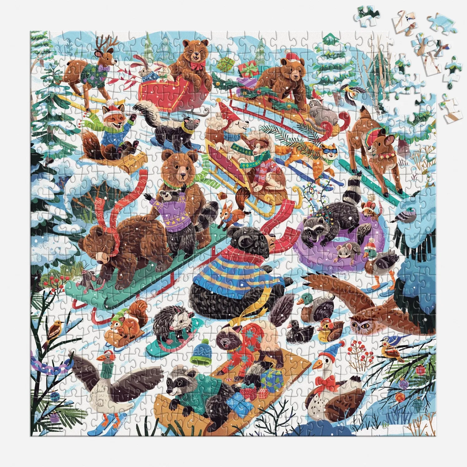 Good Puzzle Co. Dashing All the Way 500 julepuslespil dyr