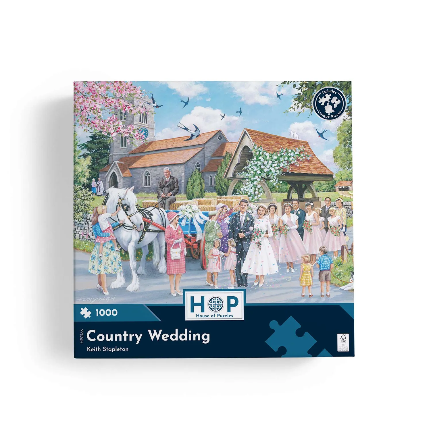 House of Puzzles Country Wedding puslespil 1000 brikker