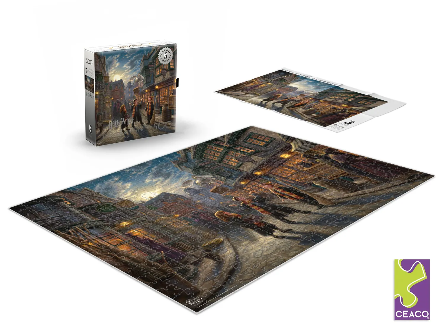 Buffalo Games Silver Select Diagon Alley puslespil 500 brikker Harry Potter