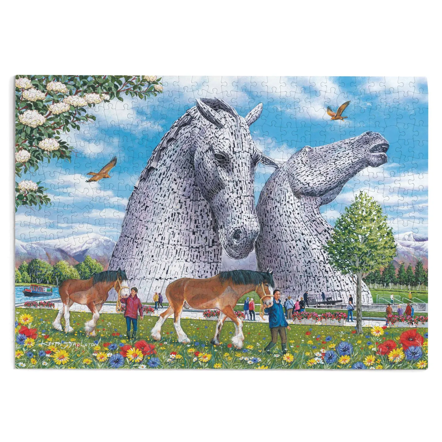 House of Puzzles BIG The Kelpies puslespil 500 brikker Skotland