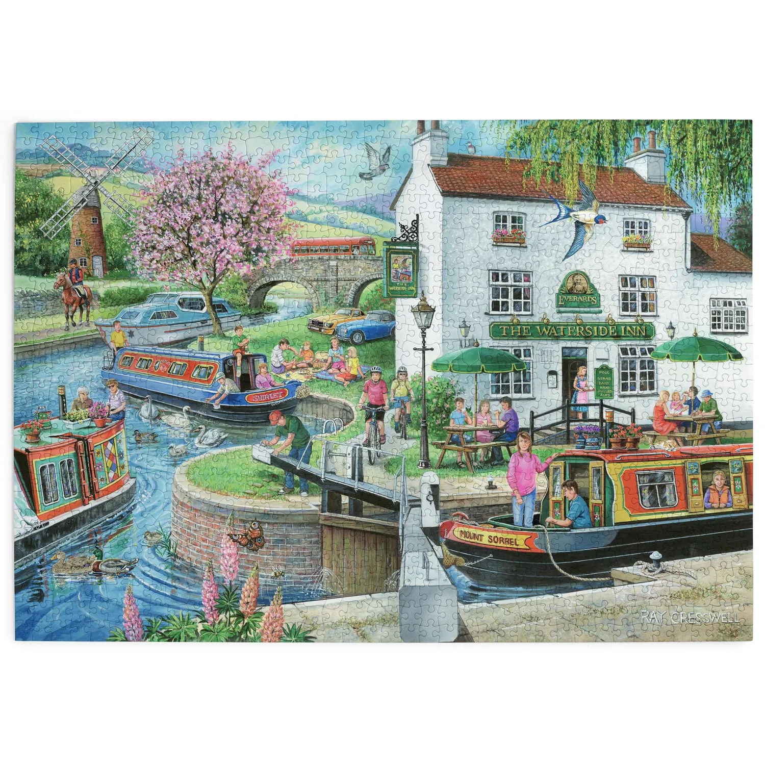 House of Puzzles No.6 By The Canal puslespil 1000 brikker find forskellen