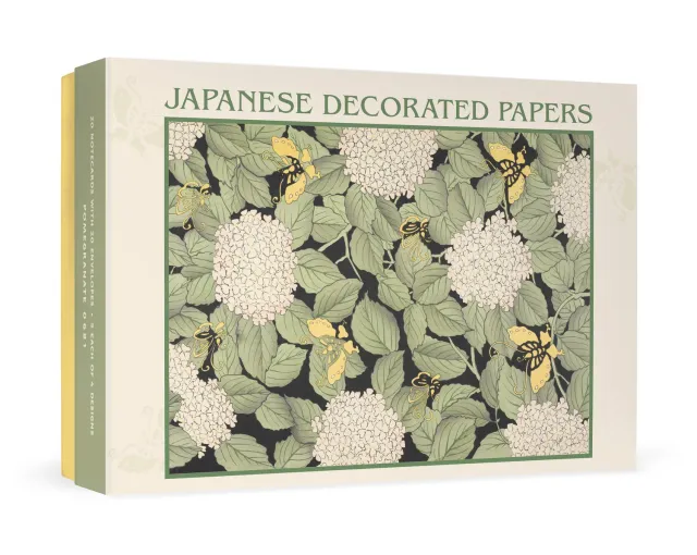 Pomegranate Japanese Decorated Papers kortæske 20 blomster