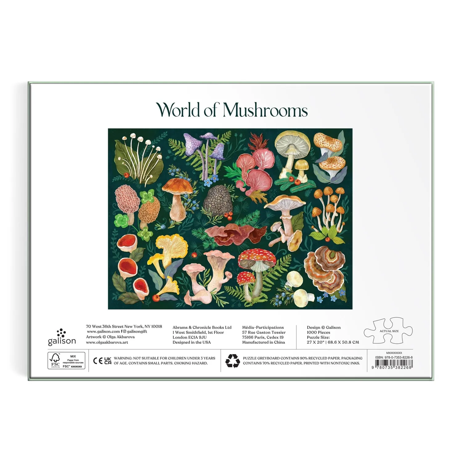 Good Puzzle Co. Mushrooms World of Mushrooms puslespil 1000 svampe