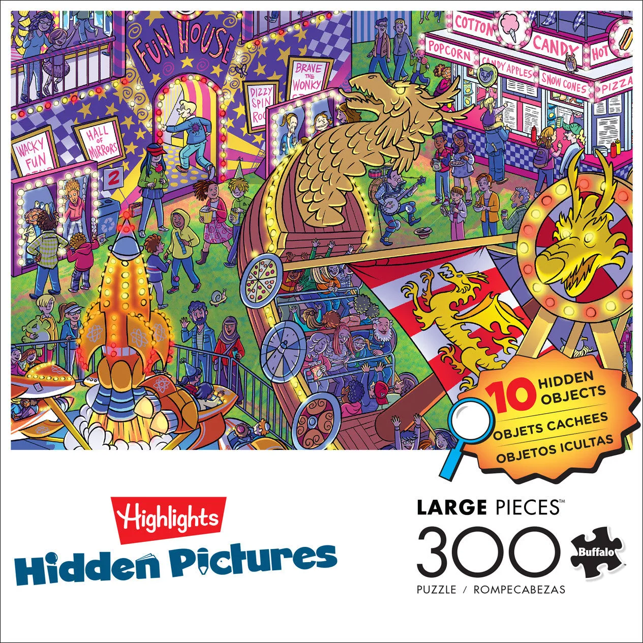 Buffalo Games Highlights Hidden Pictures puslespil 300 store brikker tivoli