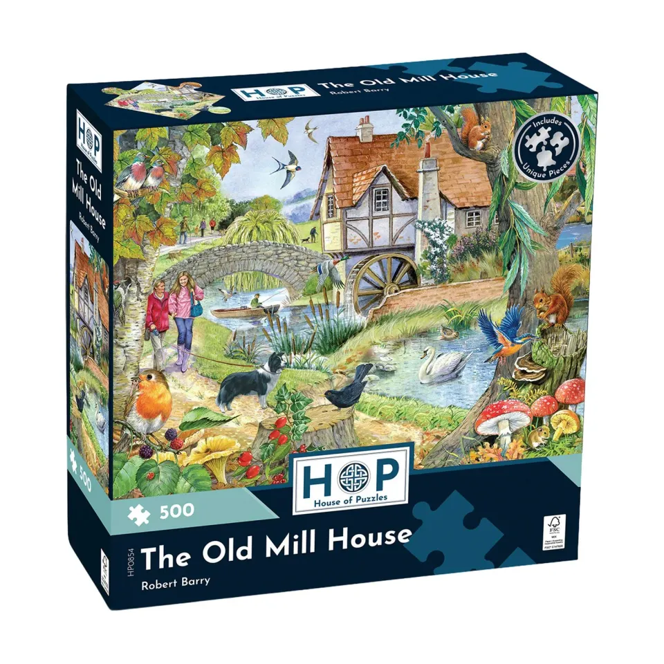 House of Puzzles Old Mill House puslespil 500 brikker dyr