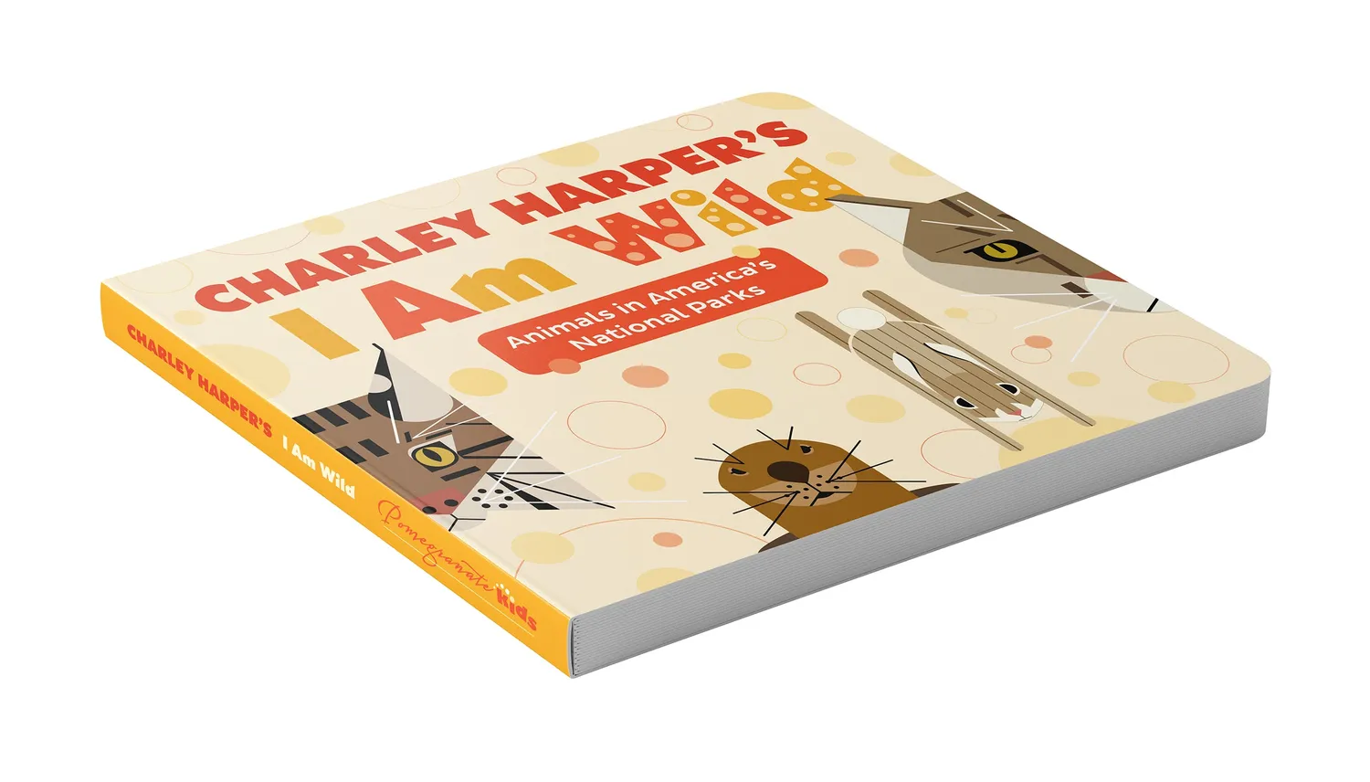 Pomegranate Charley Harper I Am Wild papbog dyr