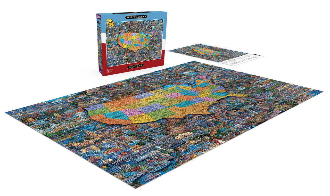 Buffalo Games Eric Dowdle Best of America puslespil 2000 brikker USA