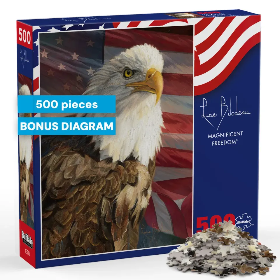 Buffalo Games Americana Magnificent Freedom puslespil 500 brikker ørn