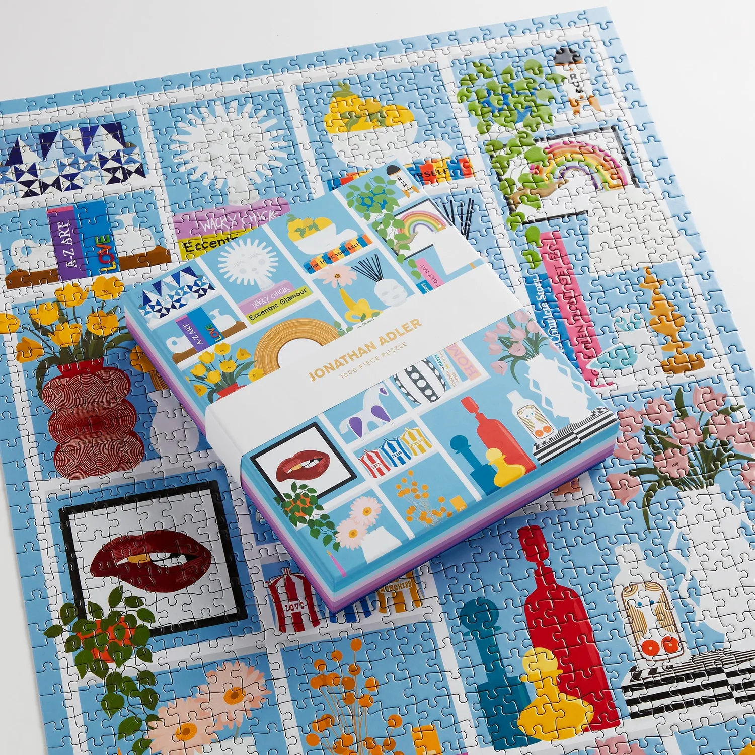 Jonathan Adler Shelfie puslespil 1000 brikker stuehylde