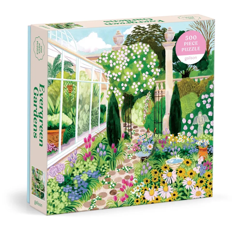 Galison Joanna Clay Evergreen Gardens puslespil 500 brikker