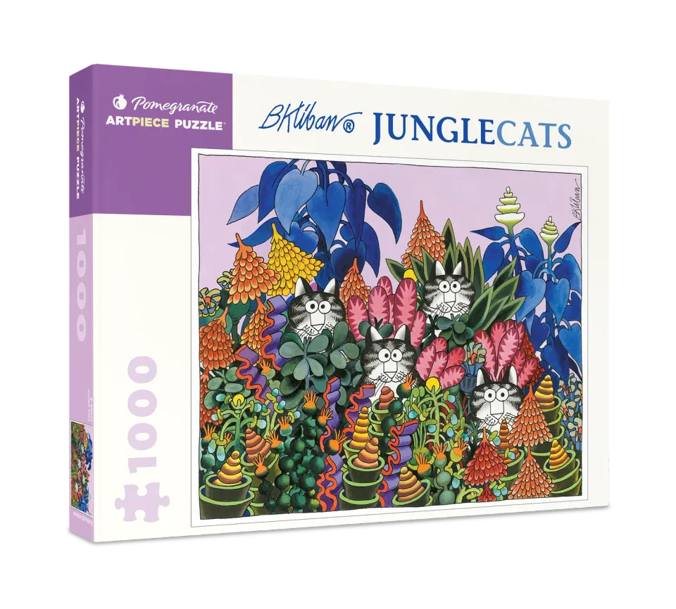 Pomegranate Kliban Jungle Cats puslespil 1000 brikker katte