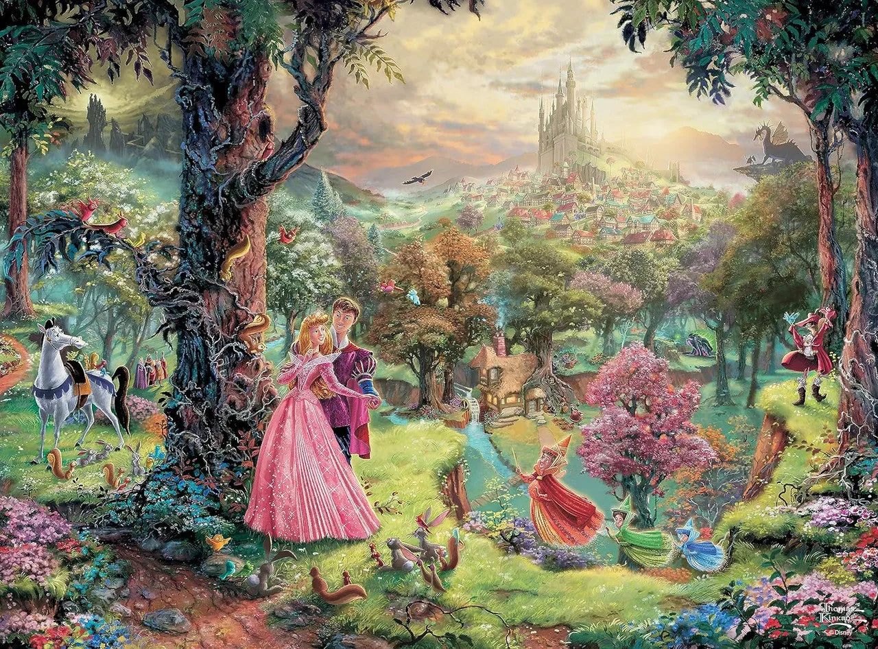 Ceaco Silver Select Disney Sleeping Beauty puslespil 1000 brikker Kinkade