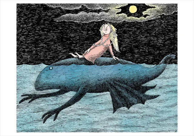 Pomegranate Edward Gorey The Tuning Fork kort enkelt humor