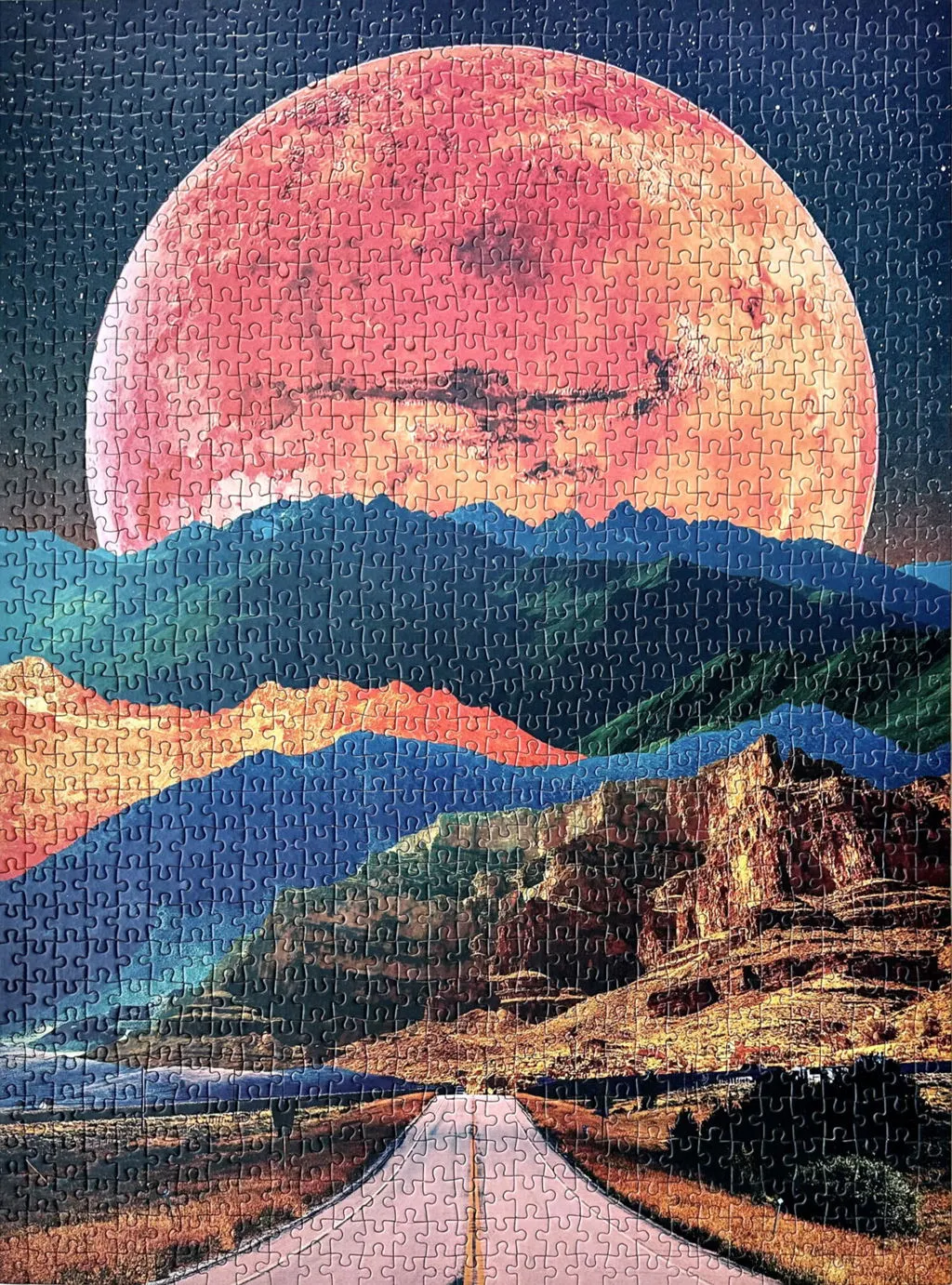 Good Puzzle Co. Cosmic Highway firkant puslespil 1000 brikker