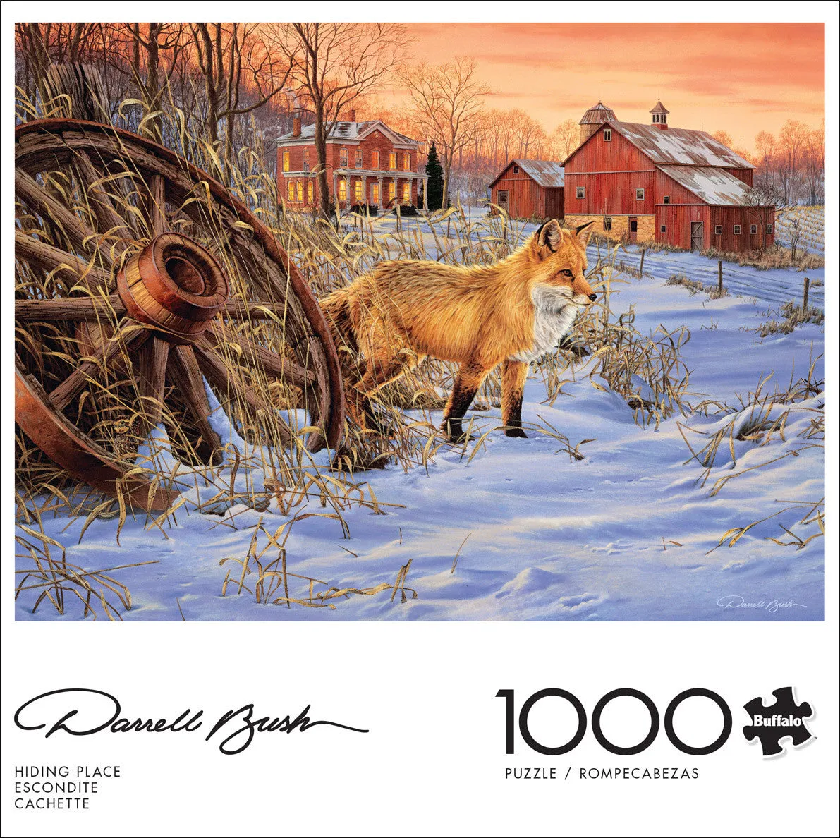Buffalo Games Darrell Bush Hiding Place puslespil 1000 brikker natur