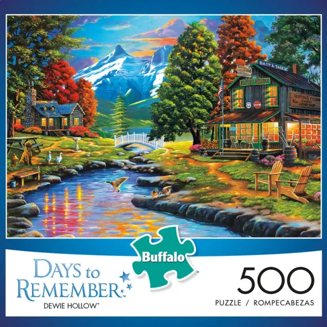 Buffalo Games Days to Remember Dewie Hollow puslespil 500 brikker naturmotiv