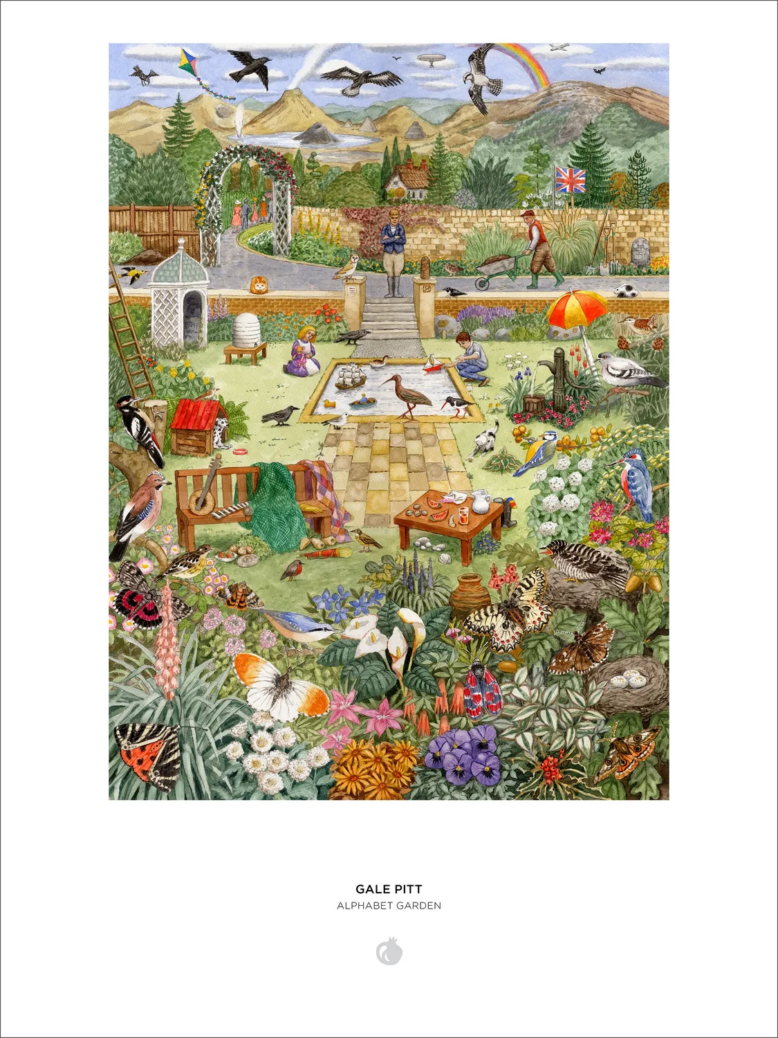 Pomegranate Gale Pitt Alphabet Garden puslespil 1000 brikker