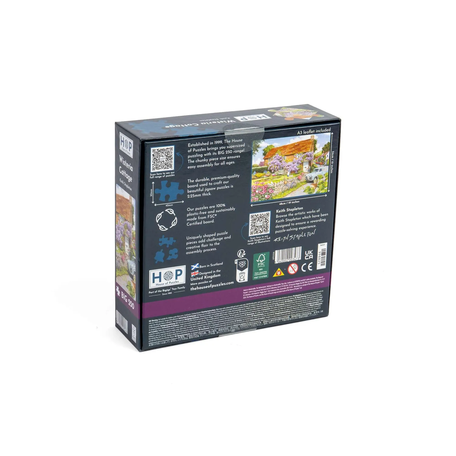 House of Puzzles Wisteria Cottage BIG puslespil 250