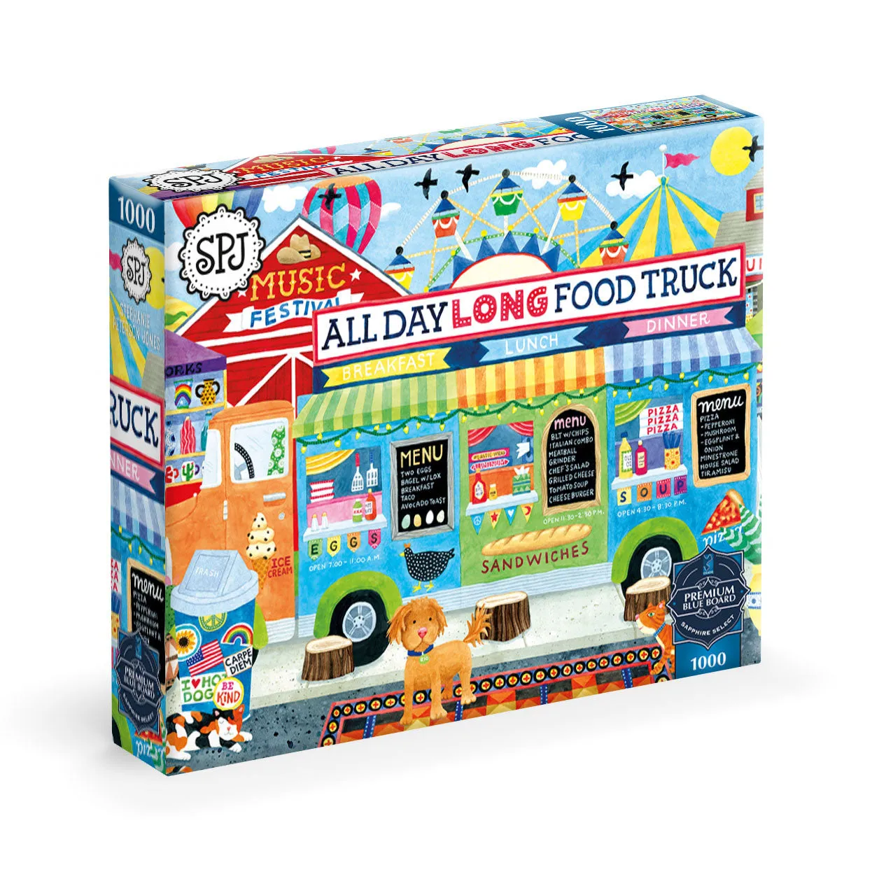 Buffalo Games Sapphire All Day Long Food Truck puslespil 1000 brikker