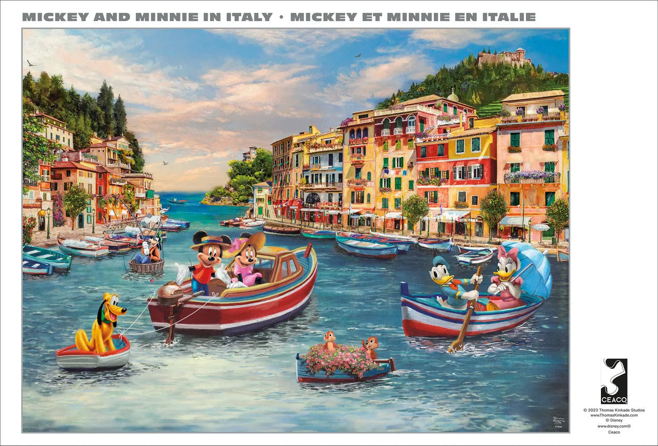 Buffalo Games Silver Select Mickey and Minnie in Italy puslespil 1000