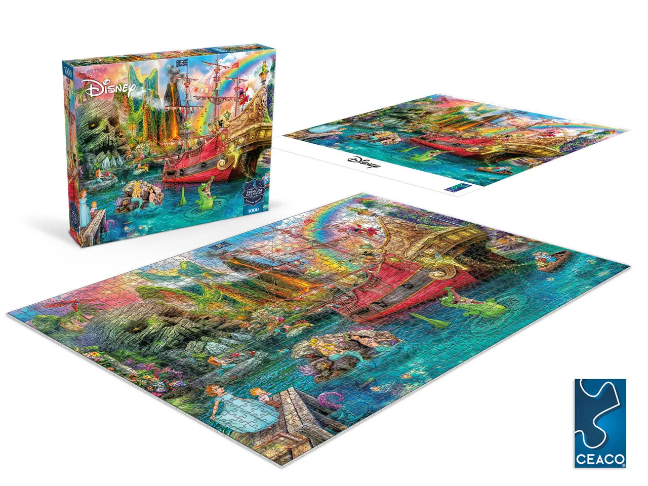 Buffalo Games Sapphire Select Peter Pan Mermaid Lagoon puslespil 1000 Disney