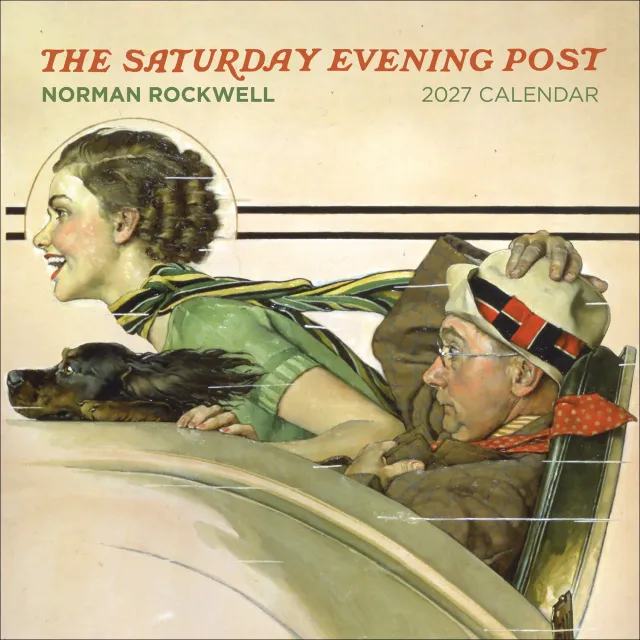 Pomegranate Norman Rockwell vægkalender 2027 Post