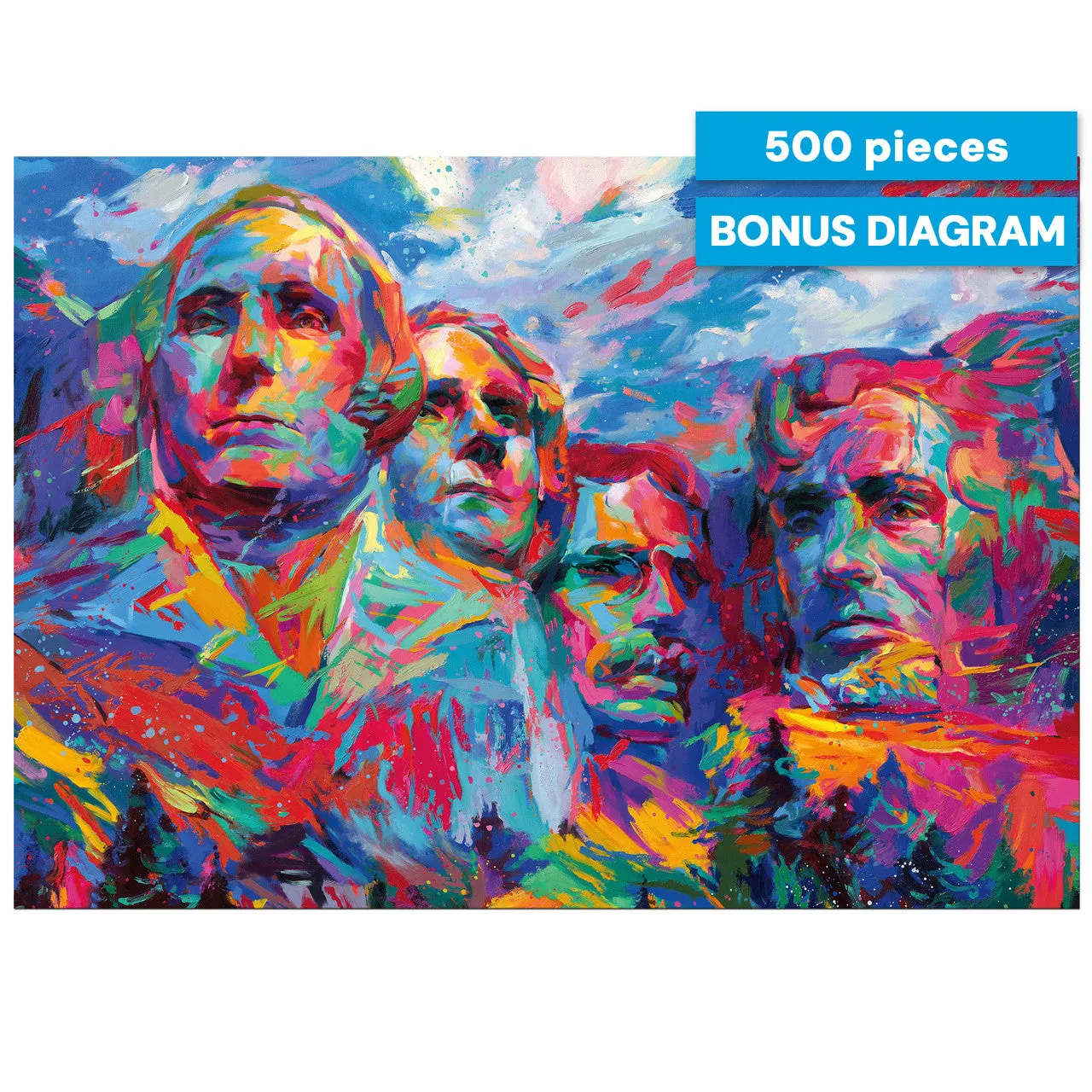 Buffalo Games Americana Mount Rushmore puslespil 500 brikker