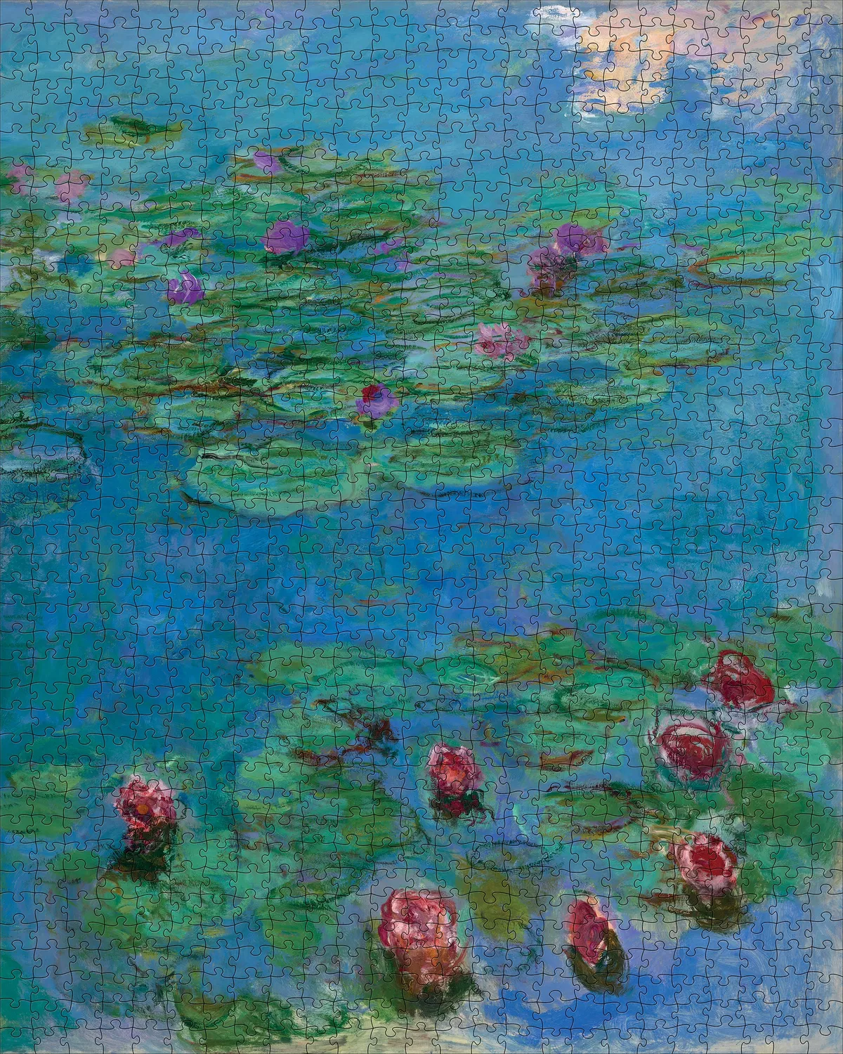 Claude Monet Water Lilies puslespil 1000 brikker sø