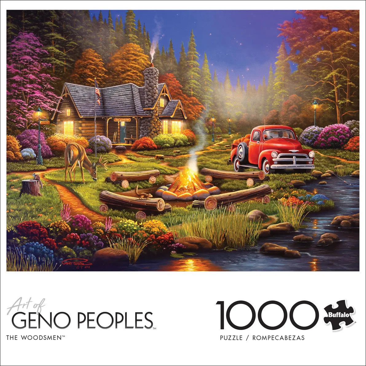 Buffalo Games Geno Peoples The Woodsmen puslespil 1000 brikker