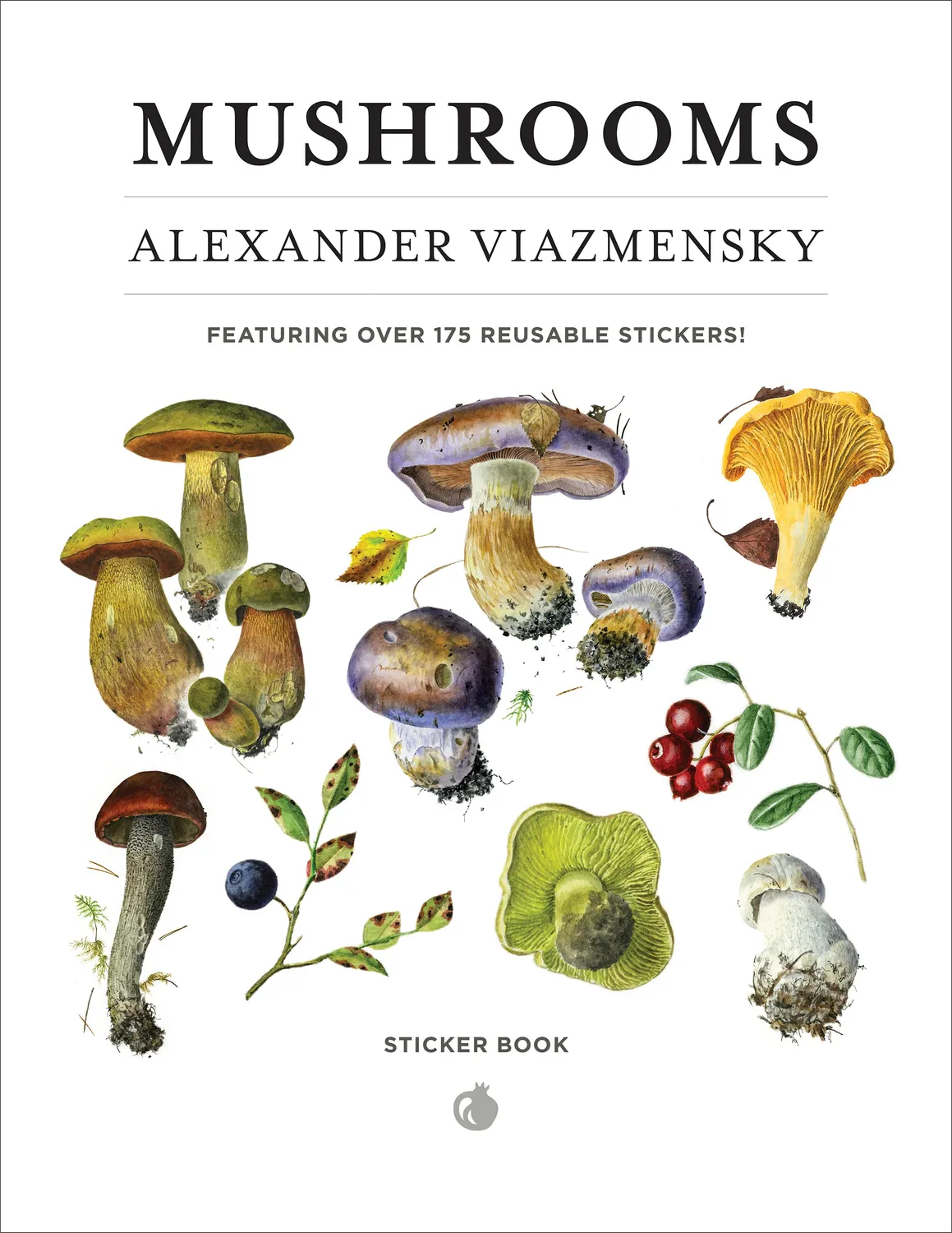 Pomegranate Alexander Viazmensky Mushrooms klistermærkebog svampe