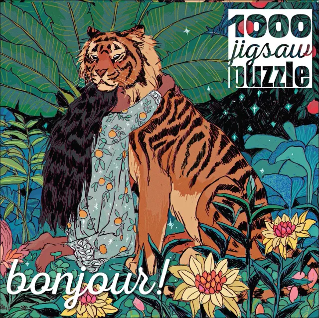 Bonjour Wild Friend puslespil 1000 brikker tiger