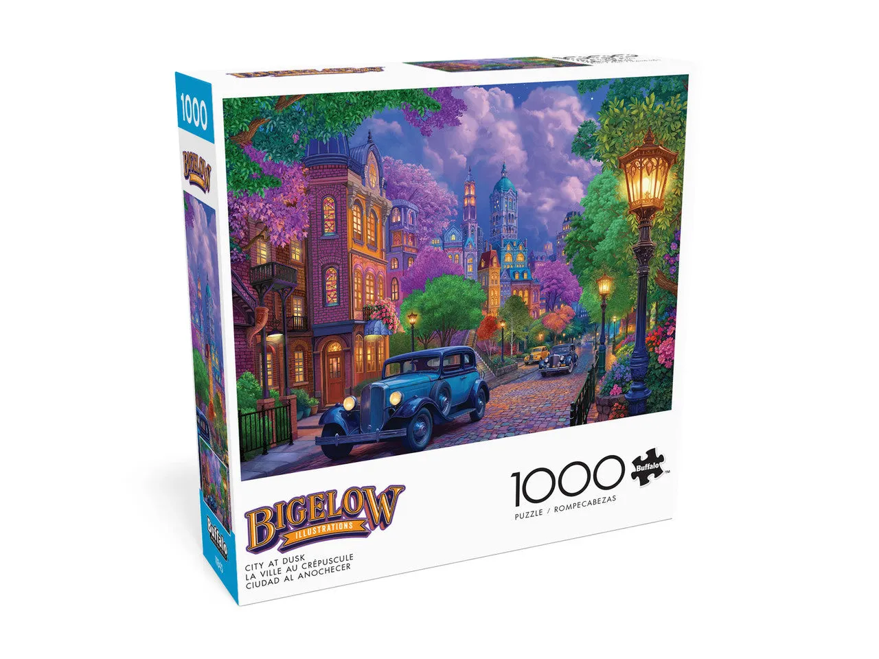 Buffalo Games Night Day City at Dusk puslespil 1000 biler