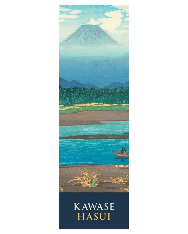 Pomegranate Kawase Hasui Mt. Fuji Seen from the River Banyu bogmærke