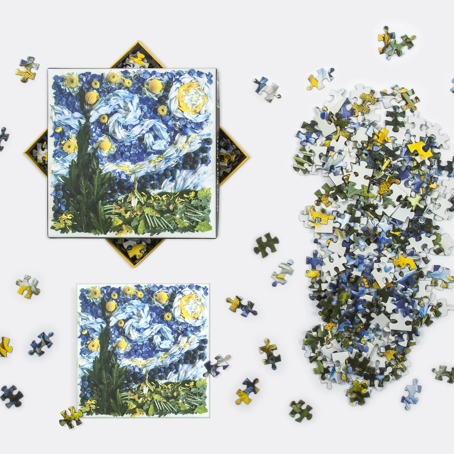 Galison Collins Starry Night Petals 500 puslespil 500 brikker blomst